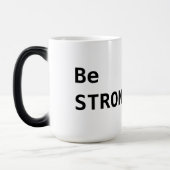 強い白黒のコーヒー モーフィングマグカップ (左)