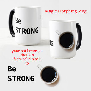 強い白黒のコーヒー モーフィングマグカップ