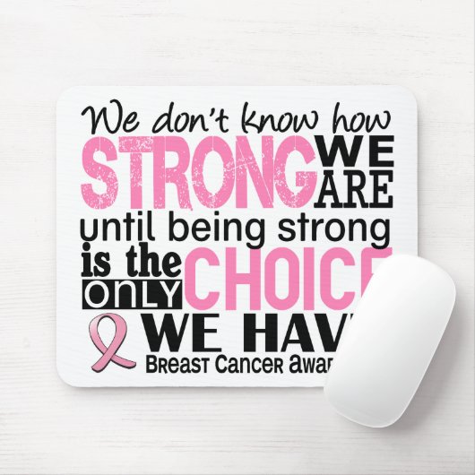 強い私達がいかにあるか乳癌 マウスパッド (マウス)