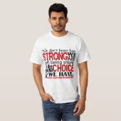 強い私達がいかにあるか皮膚癌 Tシャツ (正面フル)