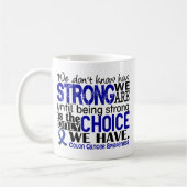強い私達がいかにあるか結腸癌 コーヒーマグカップ (左)