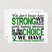 強い私達がいかにあるか肝臓病 ポストカード (正面/裏面)