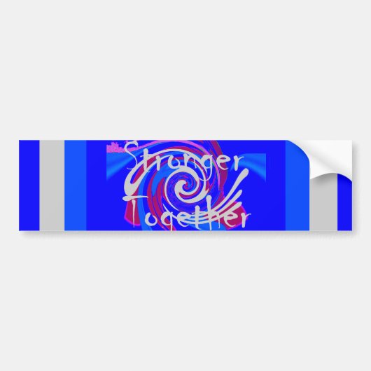 強い精神を持つ米国ヒラリー バンパーステッカー (正面)