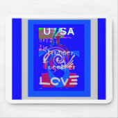 強い精神を持つ米国ヒラリー マウスパッド (正面)