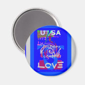 強い精神を持つ米国ヒラリー マグネット (正面/裏面)