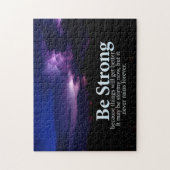 強い紫色の雨雲のやる気を起こさせるな引用文があって下さい ジグソーパズル (縦)