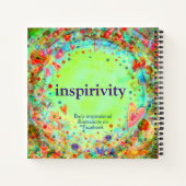 強い組み合わせフローラグリーンおもしろいのインスピレーション ノートブック (裏面)