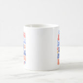 強い美しい力強い子供を育てるママへのギフト コーヒーマグカップ (中央)