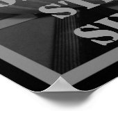 強い者だけ生き延び!重量挙げポスター ポスター (角)