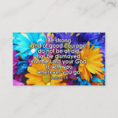 強い聖書の聖なる書物、経典があって下さい 名刺 (裏面)