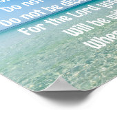 強い聖書感動的の聖句ビーチ ポスター (角)