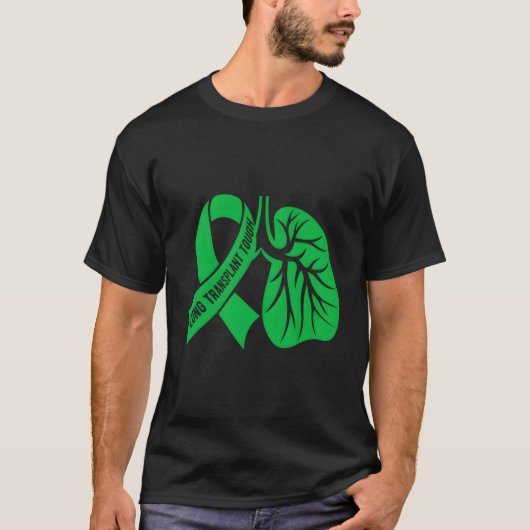 強い肺移植生存者肺移植治療 Tシャツ (正面)