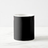 強い自閉症ママ認識度アフロマザーブラックウォラ コーヒーマグカップ (中央)
