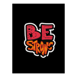 強い良い雰囲気のタイポグラフィ ポスター