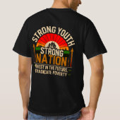 強い若者、強い国 – 未来への投資 Tシャツ (裏面)