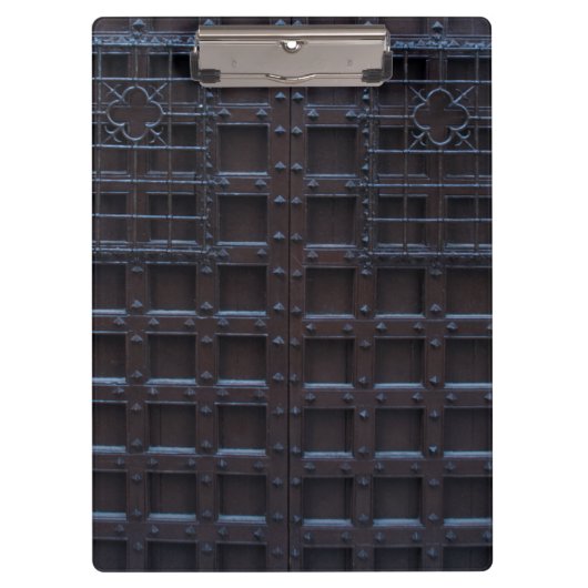 強い茶色の鉄の扉 クリップボード (正面)