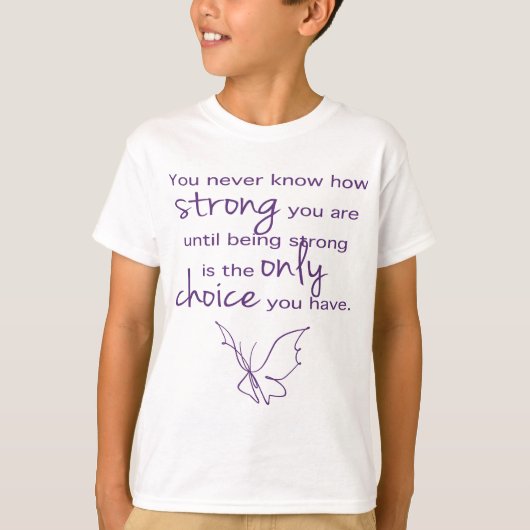 強い蝶いかに Tシャツ (正面)