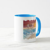 強い言い訳よりも強いビーチテーマカラアクセント マグカップ (正面右)