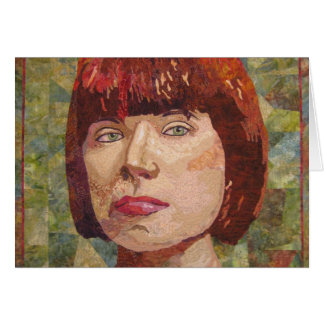 強い詳しい女性空白のなカード