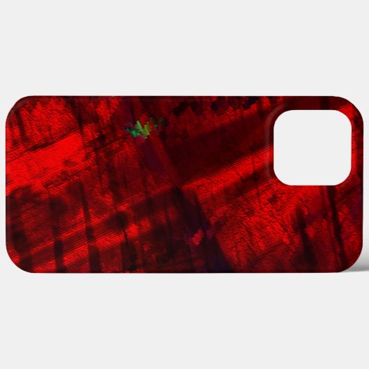 強い赤とライム – 緑の詳細のデジタルキャニオン Case-Mate iPhoneケース (裏面 (横))
