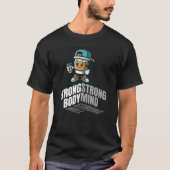 強い身体強い精神 備えあれば慌てるな Tシャツ (正面)