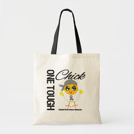 強い雌の脳癌の戦士 トートバッグ (正面)