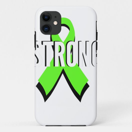 強い非Hodgkinリンパ腫のライムグリーンサポート Case-Mate iPhoneケース (裏面)