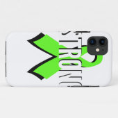 強い非Hodgkinリンパ腫のライムグリーンサポート Case-Mate iPhoneケース (裏面(横))