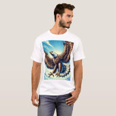 強い鷲の姿をした男のtシャツ tシャツ (正面フル)