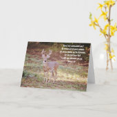 強い鹿のバイブル聖なる書物、 経典ノートカードジョシュア1:9 カード (黄色い花)