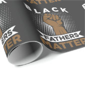 強い黒い父物質ブラックヒストリーアフロパパ ラッピングペーパー (ロールコーナー)