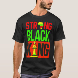 強い黒メラニン王チェスパパ男の子男王A Tシャツ