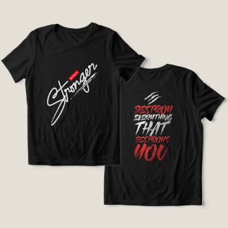 強い黒感動的いやる気を起こさせる引用文 トライブレンドＴシャツ