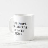 強い コーヒーマグカップ (正面左)