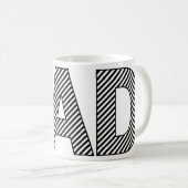 強い＆スタイリッシュなDAD コーヒーマグカップ (正面右)