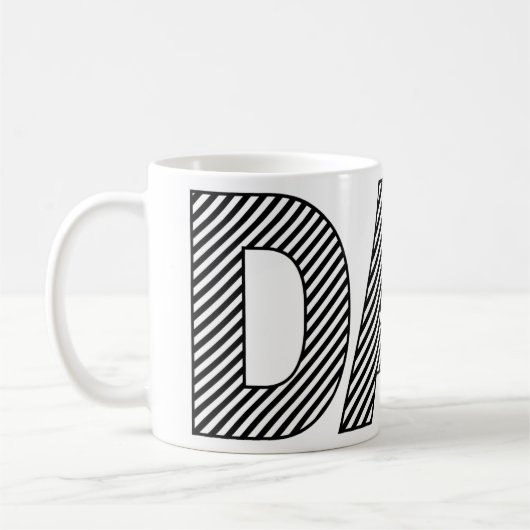 強い＆スタイリッシュなDAD コーヒーマグカップ (左)