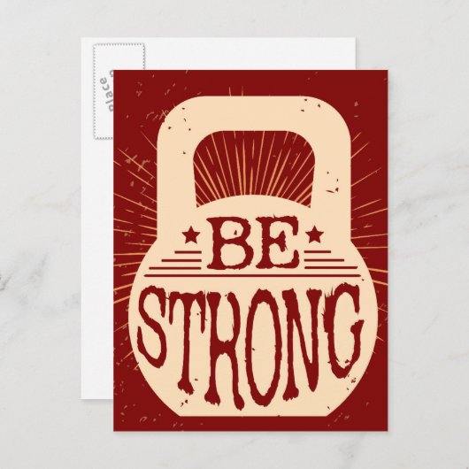 強い ポストカード (正面/裏面)