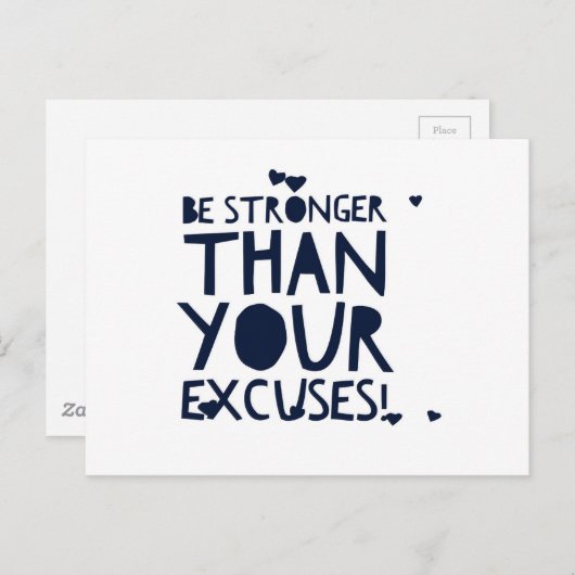 強い ポストカード (正面/裏面)