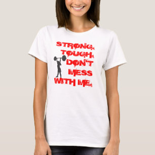 強い。 堅い。 私と台なしにしないで下さい。 フード付きスウェットシ Tシャツ