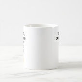 強い+散在する皮肉な仕事予想 コーヒーマグカップ (中央)