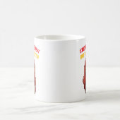 強い+独立 (ちょっと疲れた) 面白い コーヒーマグカップ (中央)