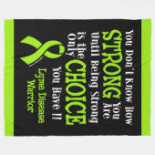 強い/選択…ライム フリースブランケット (正面(横))