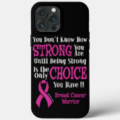 強い/選択…乳がん Case-Mate iPhoneケース (裏面)