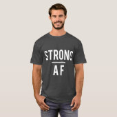 強いAF tトレーニングエクササイズウェイト筋肉体 Tシャツ (正面フル)