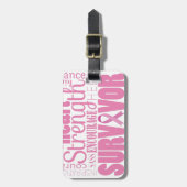 強いDescriptivesの蟹座の生存者 ラゲッジタグ (正面縦)