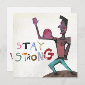 強いGet Wellカードを保持 (正面/裏面)