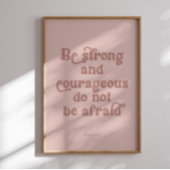 強いJoshua 1:9ポスター ポスター