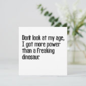 強おもしろいい老年ことわざ引用文 招待状 (スタンド正面)