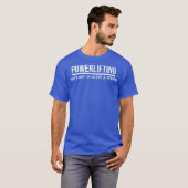 強おもしろい力持ち上げこそが私の強い理由 Tシャツ (正面フル)