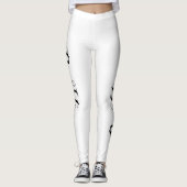 強かわいらしいタイポグラフィ | レギンス (正面)